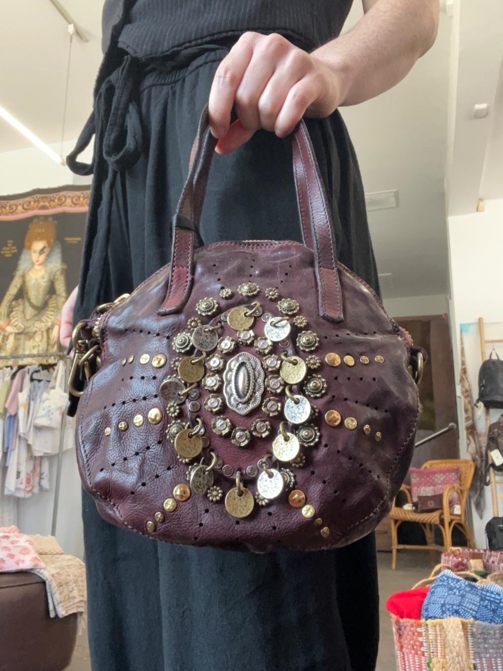 Campomaggi Embellished Purse in Vinaccia - Picture 2 of 4
